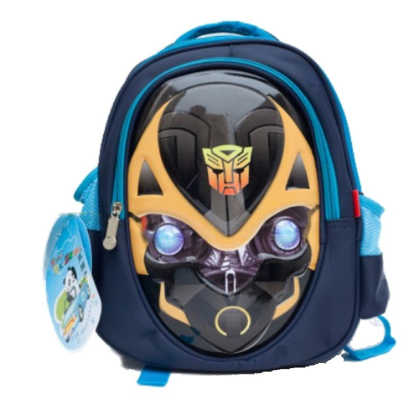 Sacs d'école pour enfants du primaire, Transformers Bumblebee Dog Boy, collégiens