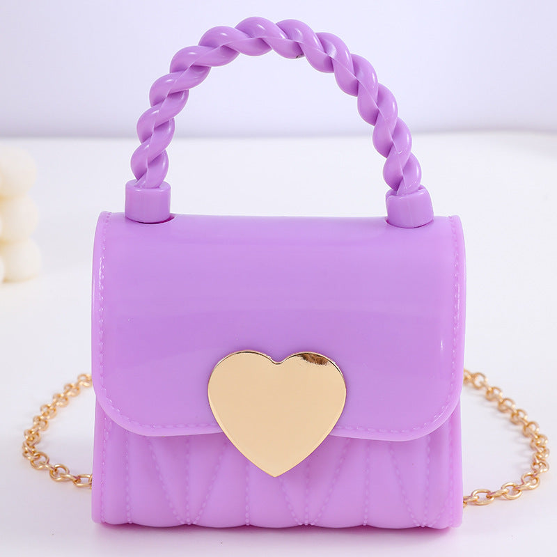 Children's Fashion Jelly Cute Little Chain Children's Shoulder Bags