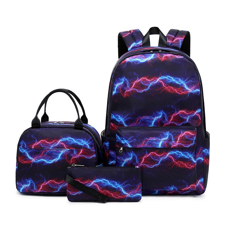 Three-piece Starry Sky Iti Printing Primary Elementary School Students' Schoolbags