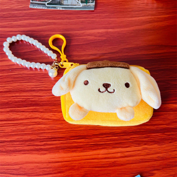 Creative Cartoon Plush Pendant Certificate Small Purses