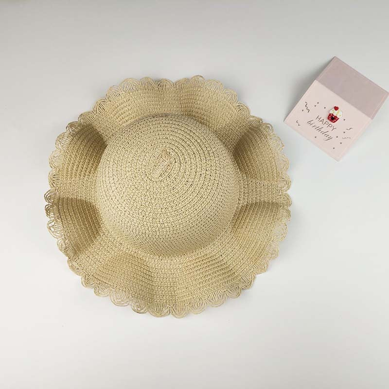 Children's Summer Straw Paper Sun Hat Mini Children's Coin Purse