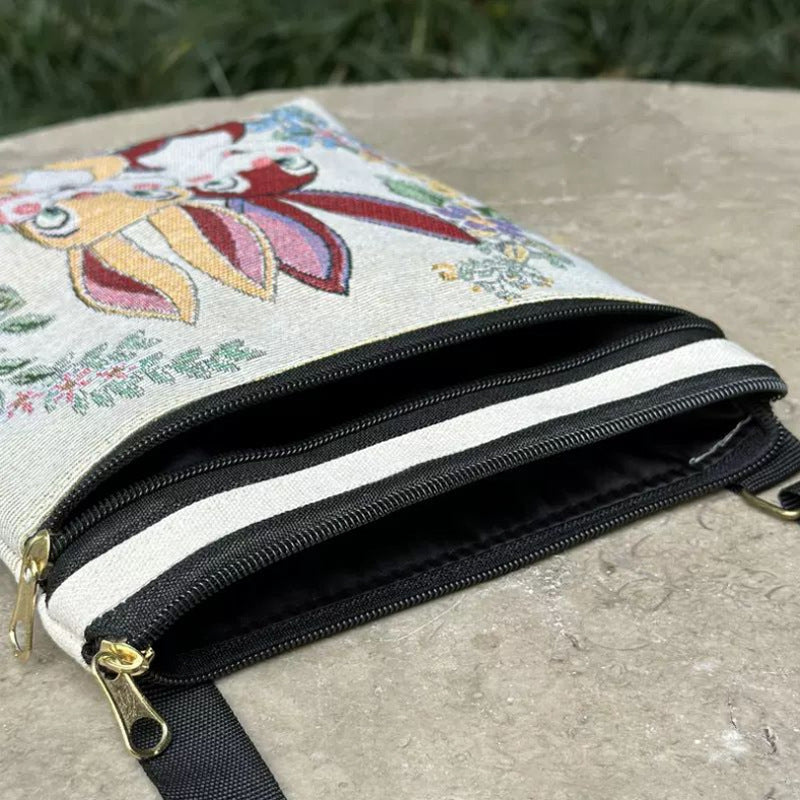 Yunnan Cloth Embroidered Vintage Mobile Black Bags