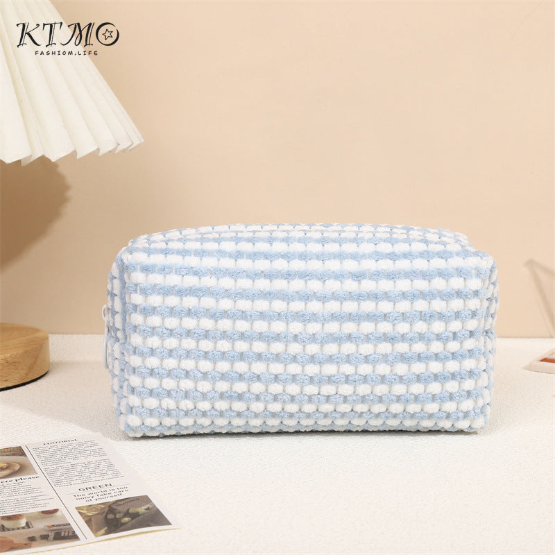 Flannel Wash Skin Care Cosmetics Storage Cosmetic Bags