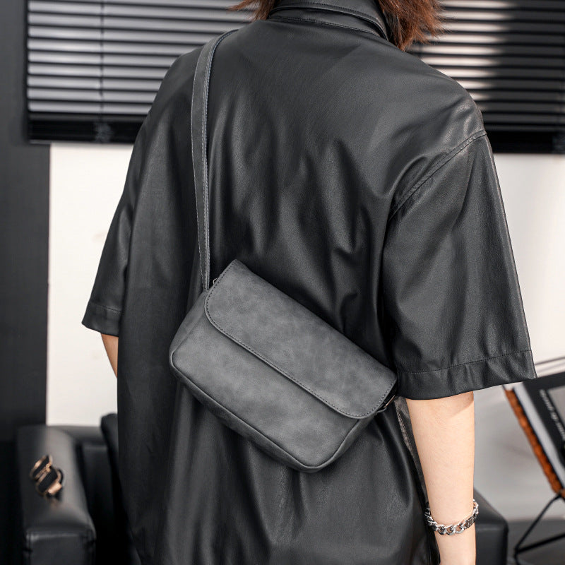 Men's Korean Style Retro Small Street Fashion Men's Messenger Bags