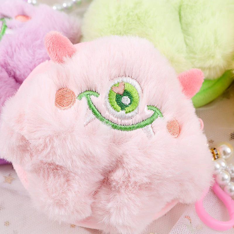 Eye Hair Monster Doll Cute Plush Coin Purses