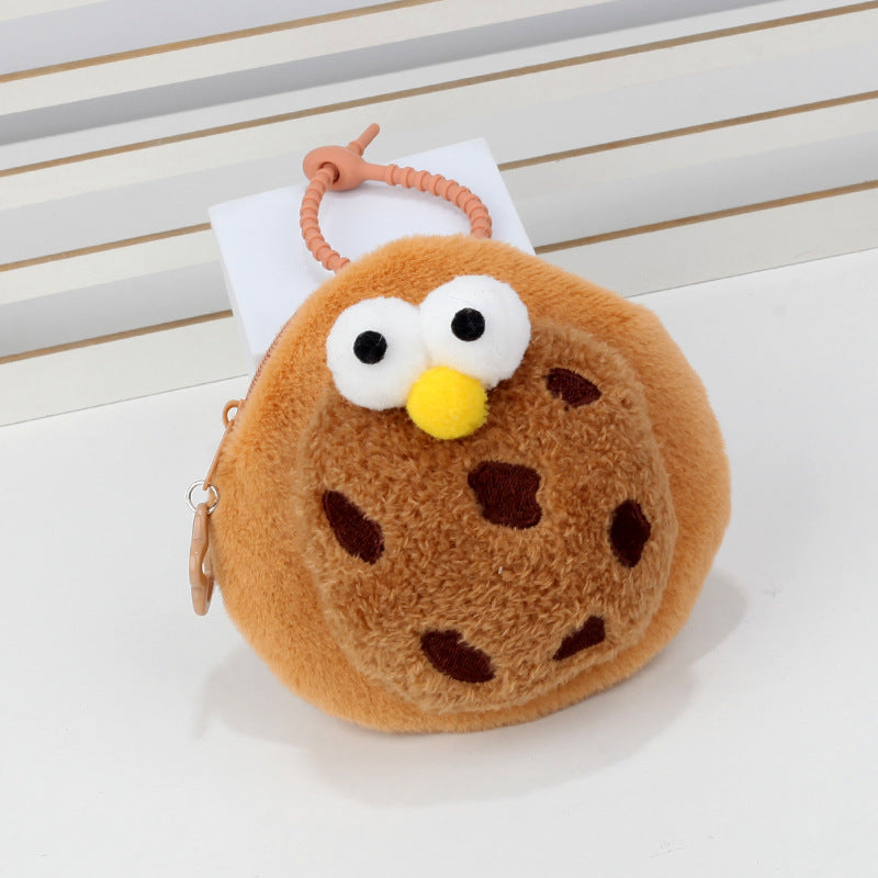 Cute Cookie Large Plush Storage Couple Coin Purses