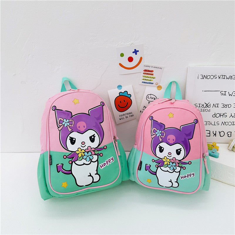 Children's Cartoon Cute Clow Portable Burden Alleviation Kindergarten School Bags