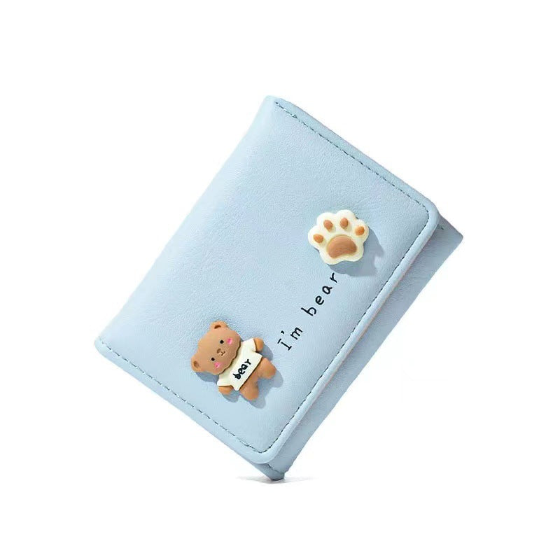 Women's Durable Korean Short Simple Clutch Purses