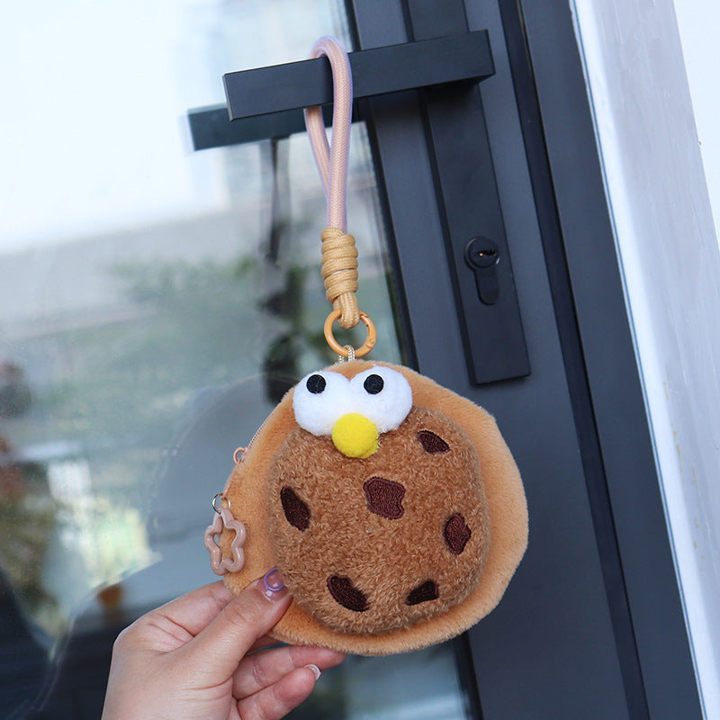 Cute Cookie Large Plush Storage Couple Coin Purses