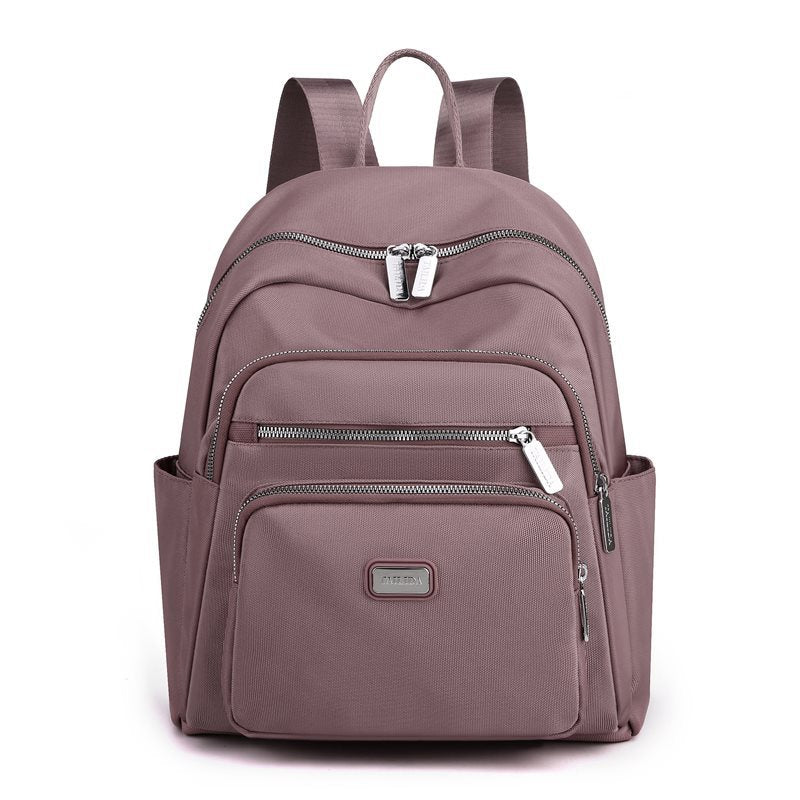 Women's Solid Color Simple Oxford Cloth Fashion Backpacks