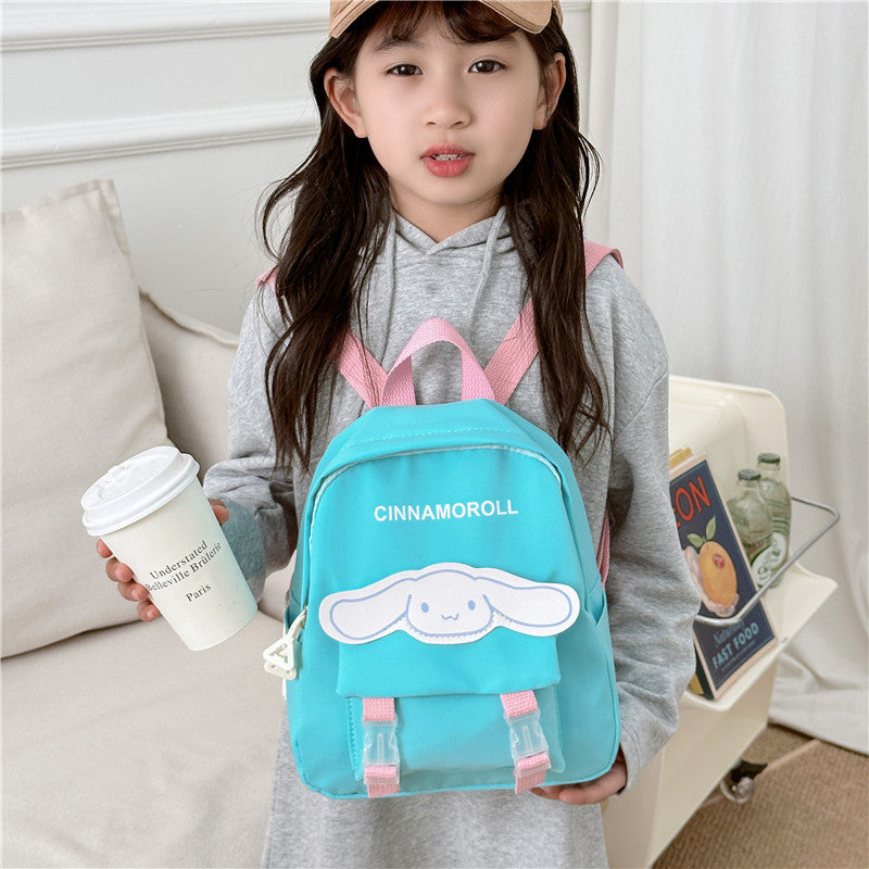 Children's Clow Cartoon Lightweight Cute Nylon Letters Children's Backpacks