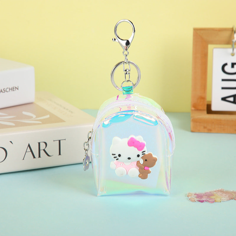 Mini porte-monnaie portable en gelée transparente Girly coréenne