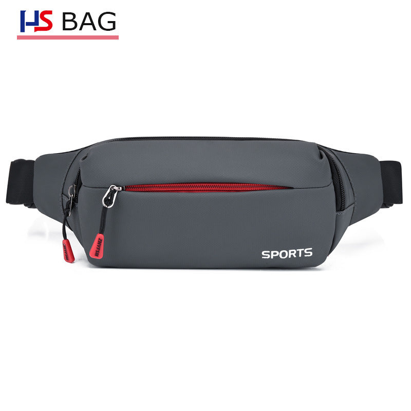 Waterproof Korean Style Large Capacity Personality Cash Leisure Men's Waist Packs