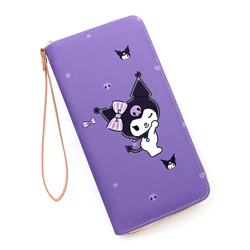 Trendy Classic Mini Cartoon Long Carry-on Ladies Wallets