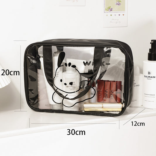 Transparent Waterproof Makeup Storage Cartoon Portable Cosmetic Bags