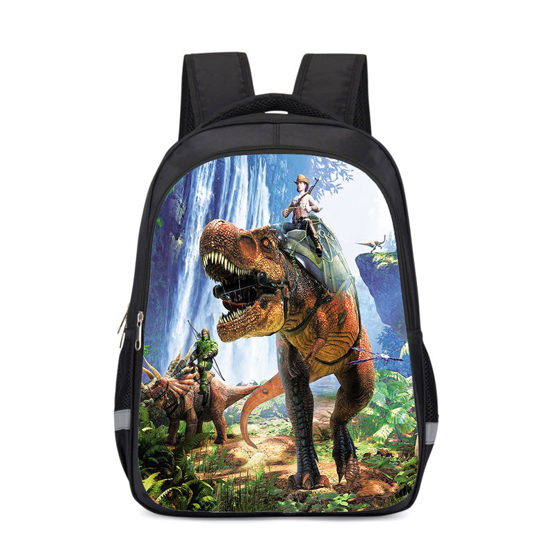 Boy Dinosaur Grade Waterproof Cartoon Burden Middle School Students' Schoolbags