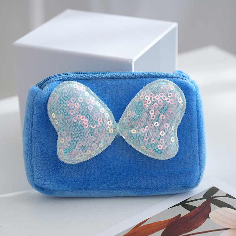 Bank Fashionable Sequins Bow Creative Cartoon Card Holder