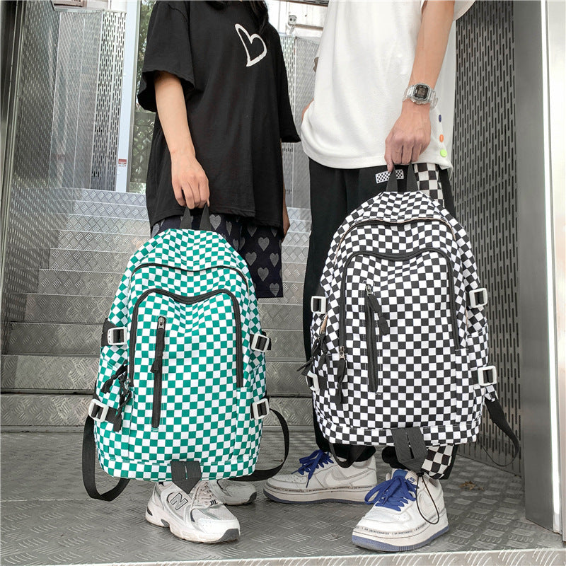 Women's Style Retro Classic Plaid Fashion Personal Backpacks