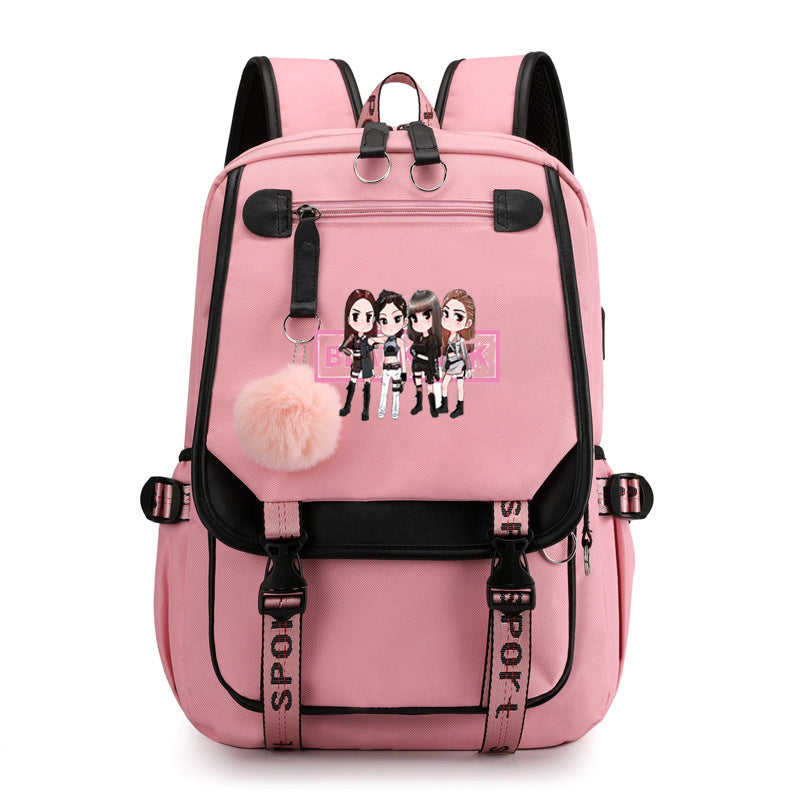 Park Kim Starry Sky Korean Style Backpacks