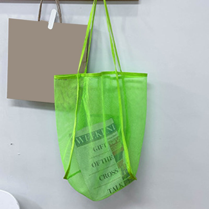 Summer Transparent Mesh Korean Style Leisure Bags