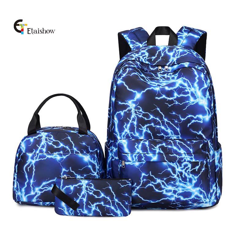 Three-piece Starry Sky Iti Printing Primary Elementary School Students' Schoolbags