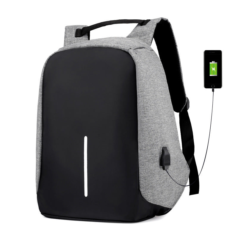 Men's Large Capacity Charging Port Business Computer Backpacks