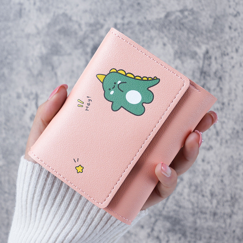 Cute Printed Dairy Cattle Snap Female Ladies Wallets