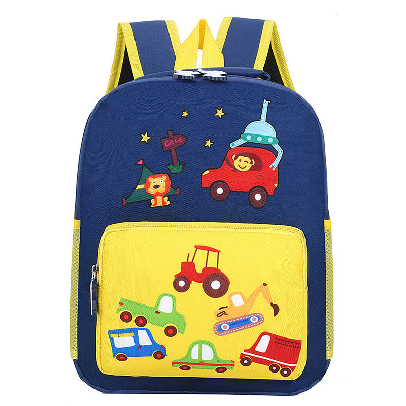 Children's Trendy Cartoon Toy Car First-class Backpacks