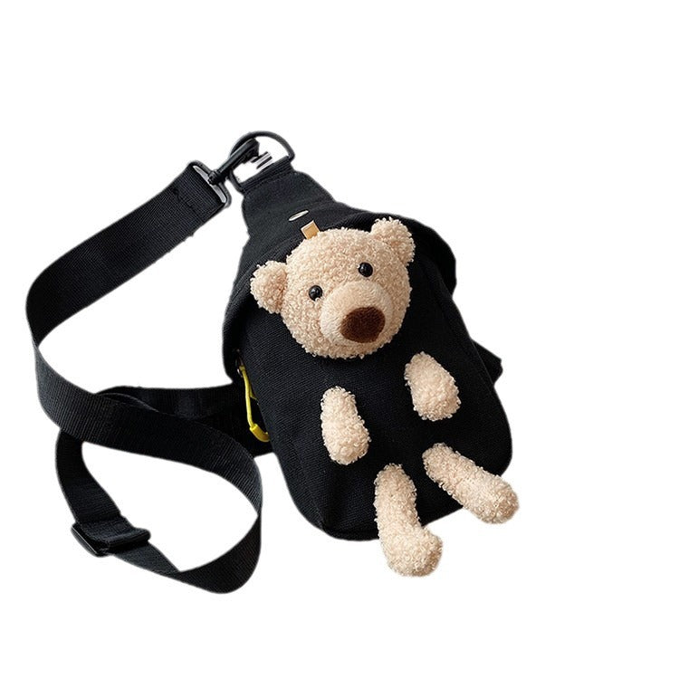 Popular Bear Canvas Fashionable Female Cartoon Waist Packs