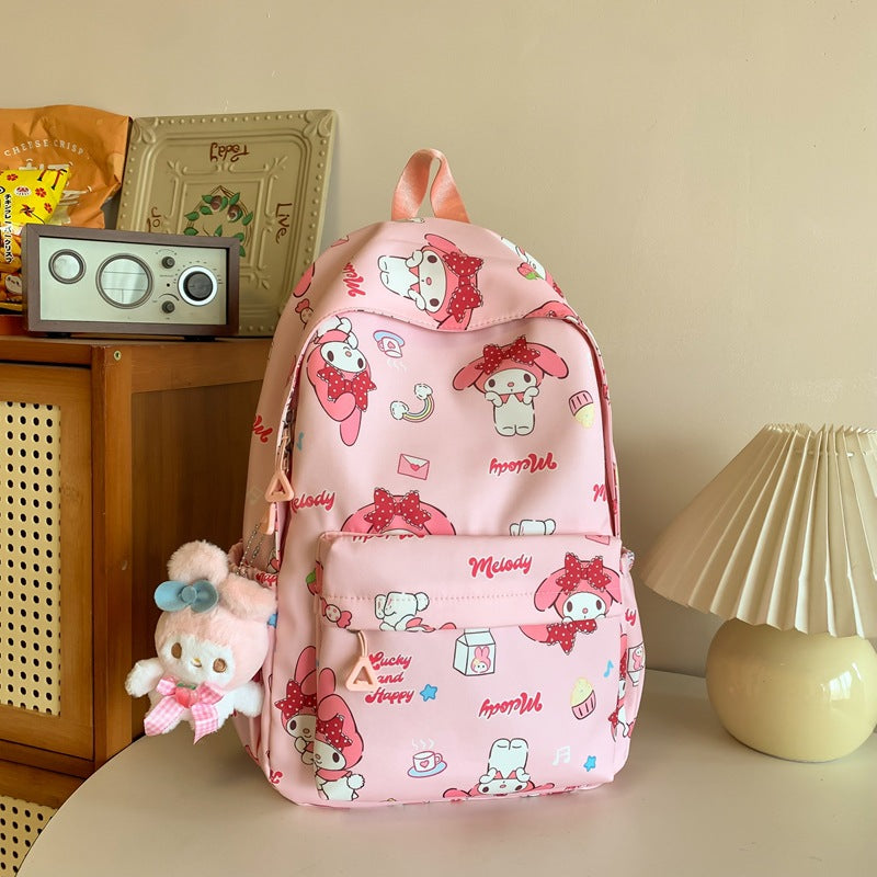 Women's Printed Iti Waterproof Melody Minority Korean Backpacks