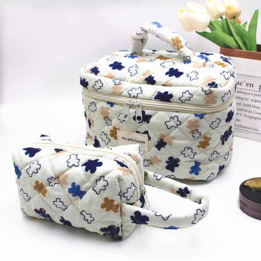 Large Capacity Cotton Storage Portable Toiletry Makeup Bags