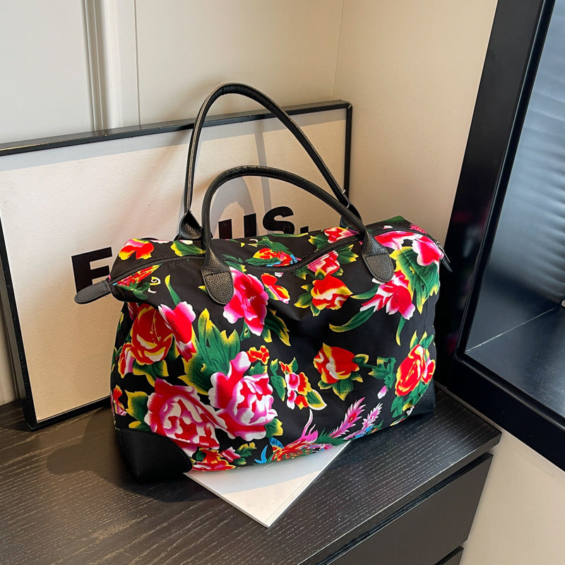 Sacs de voyage personnalisés à la mode pour femmes, hommes et grandes fleurs du nord-est