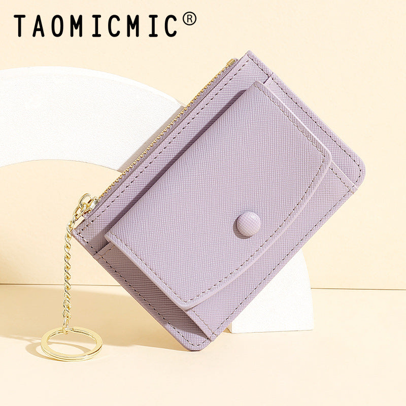 Porte-monnaie Simple et petit Style classique avancé pour femmes, mignon