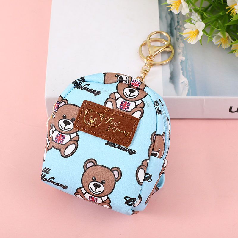 Coeur mignon ours poupée petit pendentif dames portefeuilles