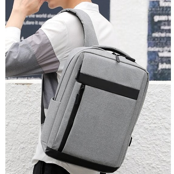 Men's Business Korean Fashion Large Capacity Rechargeable Backpacks