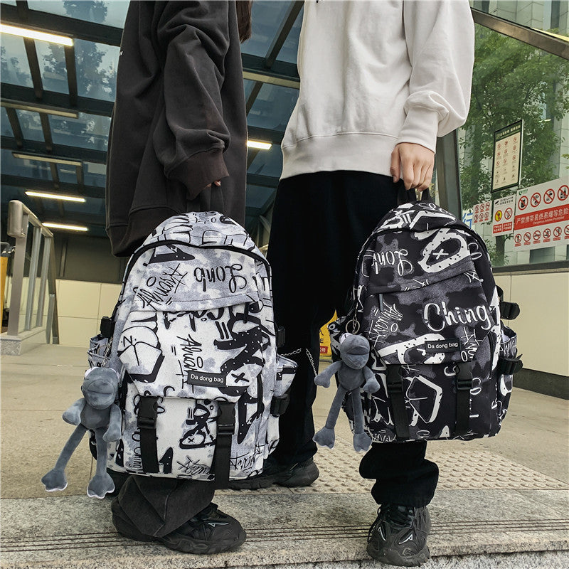 Women's & Men's & Capacity Fashion College Simple Cool Middle School Students' Schoolbags