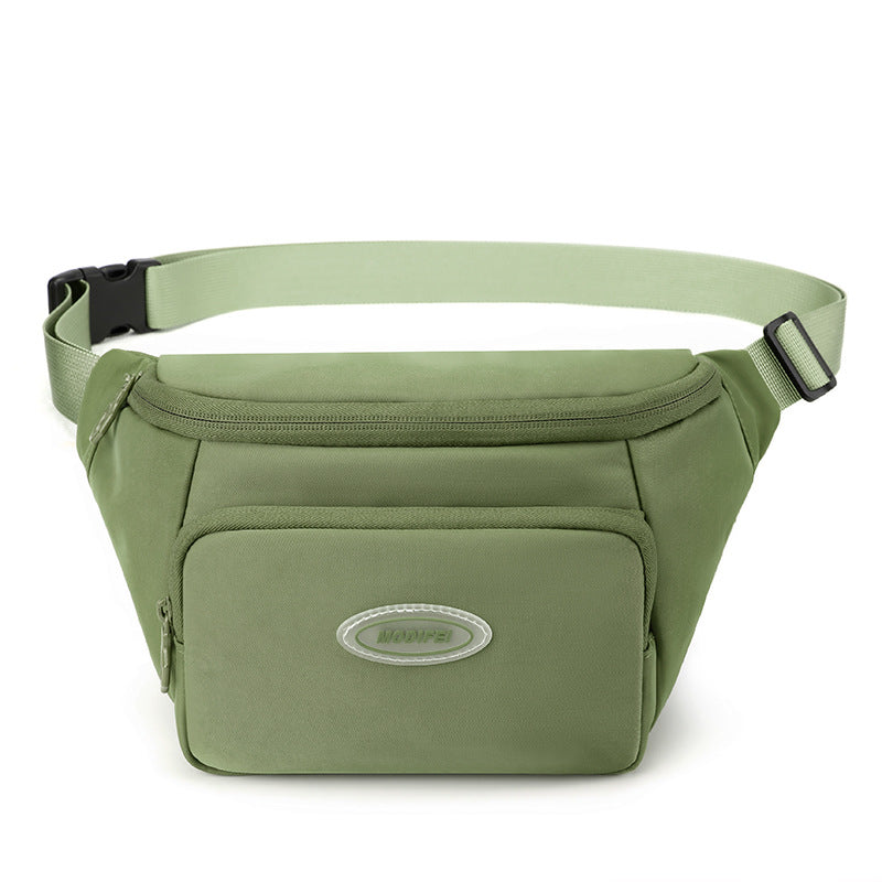 Women's Fashion Nylon Cloth Simple Solid Color Waist Packs