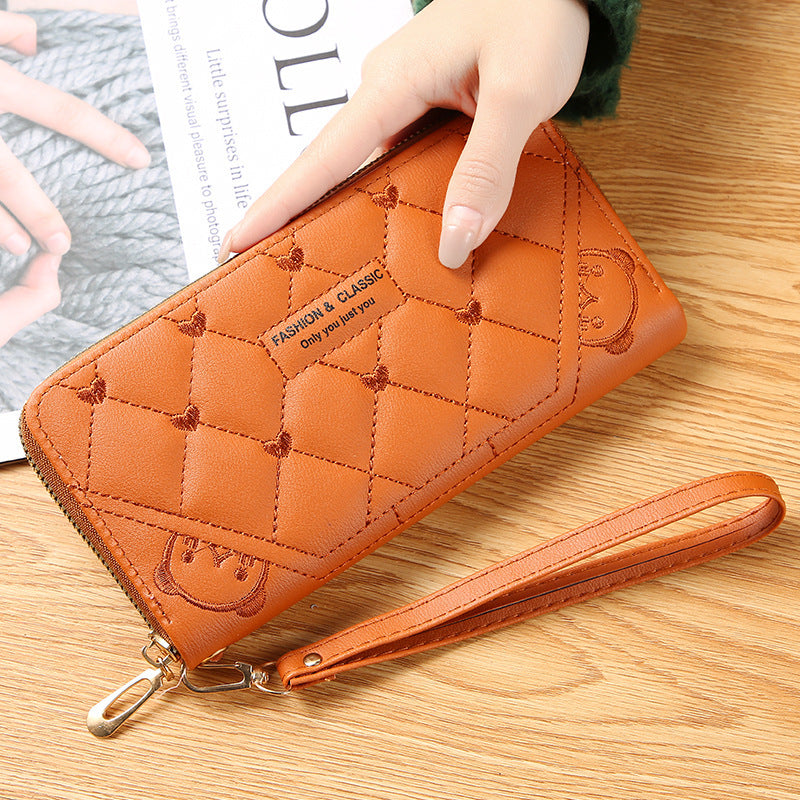 Women's Long Fashion Single Large Capacity Zipper Ladies Wallets