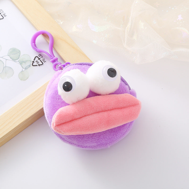 Creative Sausage Mouth Plush Doll Funny Coin Purses