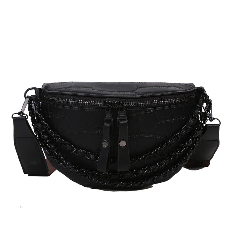 Women's Fashion Korean Wide Strap Mobile Waist Packs