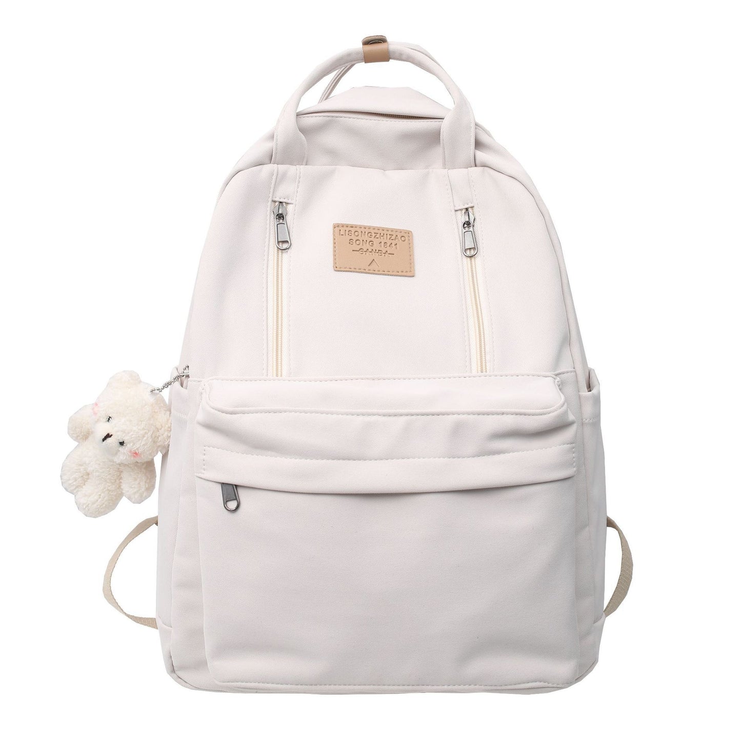 Solid Color Portable Street Leisure Female Backpacks