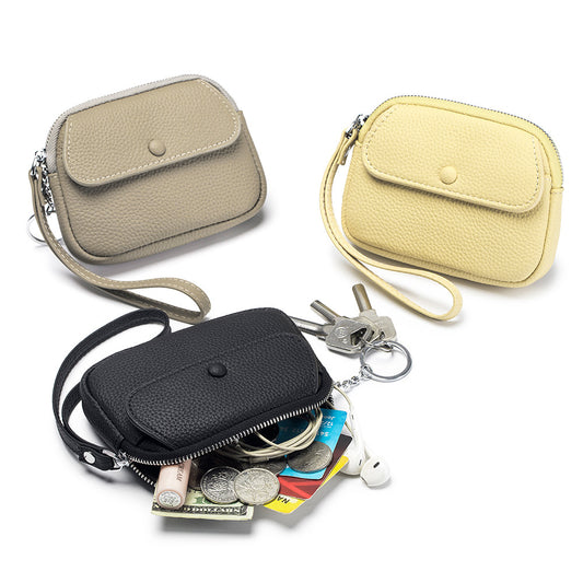 Women's Genuine Leather Fashion Large Capacity Portable Coin Purses