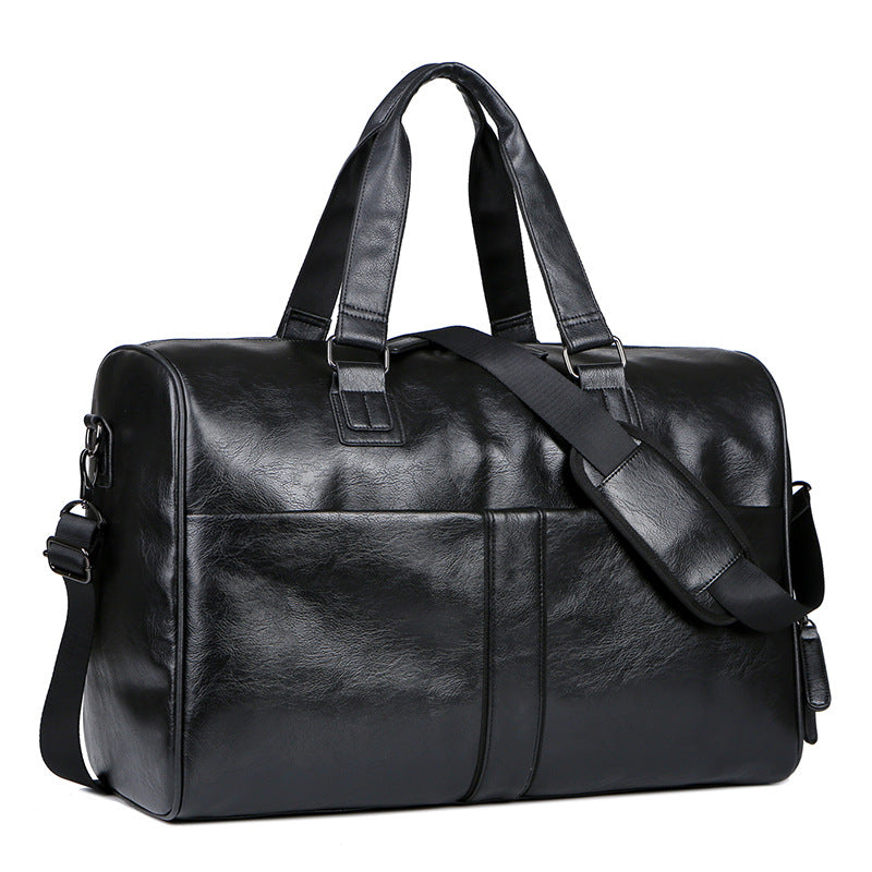 Dry Wet Separation Large Capacity Leather Travel Bags