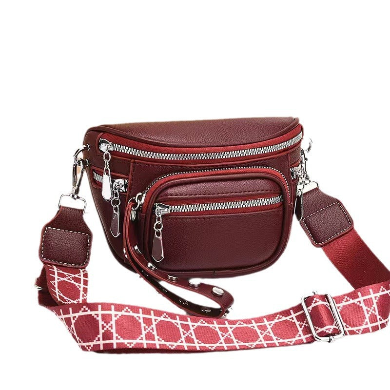 Women's Fashion Soft Quality Wide Strap Korean Waist Packs