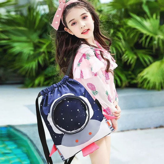 Children's Dry Wet Separation Large Capacity Cartoon Sports Backpacks