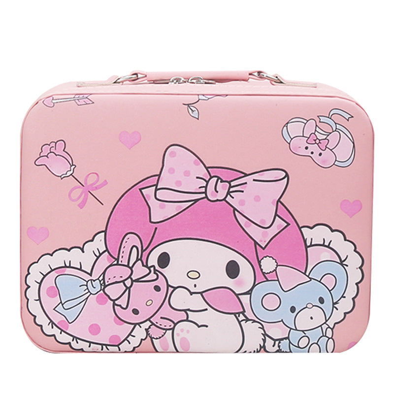 Women's Portable Cute Large Capacity Suitcase High-grade Cosmetic Bags