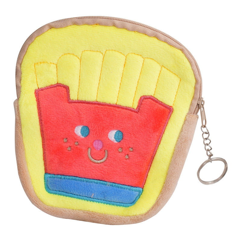 Plush Doll Food Creative Pendent Ornaments Coin Purses