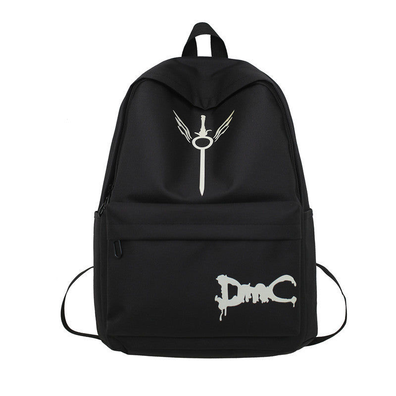 Men's Luminous High-grade Junior High Campus Fashion Backpacks