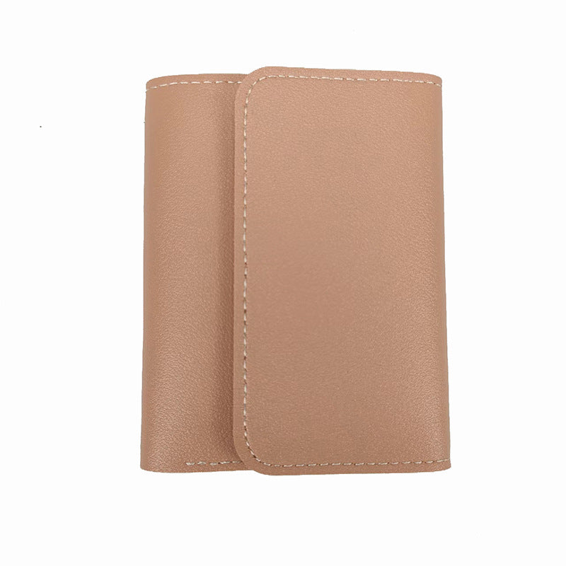 Women's Short Ticket Clip Multifunctional Change Three Card Holder