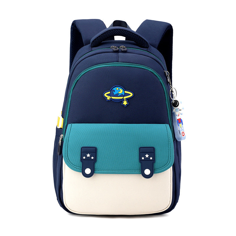 Children's Boys Portable Burden Alleviation One Two Elementary School Students' Schoolbags